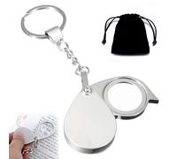 IKOPFLN 1 pezzi Lente D'ingrandimento Portachiavi,Lente D'ingrandimento Decorativa,Decorazione Leggendo Lente di Ingrandimento,Lente D'ingrandimento Appesa,per Leggere Libri,Giornali,Lavoro o Viaggi