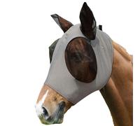 IKOPFLN 1 Pezzo Maschera antizanzare per cavalli, Stretch Horse Fly Mask Rete morbida,Luminous Maschera anti-mosche per cavallo UV protezione(grigio)
