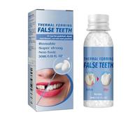 IKOPFLN 1 scatola denti finti da applicare da soli,30ml Cemento per Denti, Otturazioni temporanee, cavità dentarie,Kit Otturazione Denti, Granuli di Riparazione dei Denti Falsi Modellabili