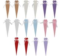 IKOPFLN 16 Pezzi Scuola Cono Ragazze Zucchero Cono Piccola Scuola Coni Ragazzi Fratelli Scuola Cono Mini Coni di Zucchero Craft Kit per il Riempimento Della Busta Della Scuola