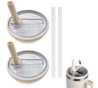 IKOPFLN 2 Coperchi Sostituibili con 2 Cannucce,Sostituzione Del Coperchio Della Tazza per Bicchieri da 40 oz,per Stanley Cup