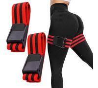 IKOPFLN 2 Pack Occlusion training Bands by X Model Blood Flow Restriction Bands con research backed 5 1 cm larghezza pull a stringere sgancio rapido fibbia