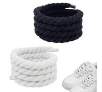 IKOPFLN 2 Paio Lacci Corda Per Air Force 1, Rope Lace 8mm 150mm, Lacci Intrecciati, Lacci Grossi Scarpe Da Ginnastica, Scarpe Da Corsa, Scarpe Sportive