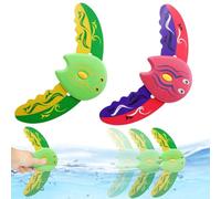 IKOPFLN 2 Pezzi Giocattoli Per Immersione,Giochi Piscina,Pesce Giocattolo Subacqueo Con Ali Regolabili,Giochi Piscina Bambini Adatto Per Piscine,Vasche Da Bagno E Aree Acquatiche Esterne