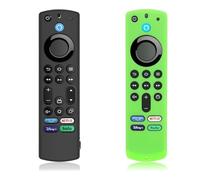 IKOPFLN 2 Pezzi Silicone Custodia remota Compatibile con Firestick 4K Max/Insignia/Pioneer/Omni Alexa Voice Remote Enhanced con cordino