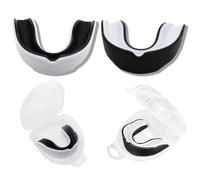 IKOPFLN 2 Pezzi Vestibilità Slim Paradenti Sportivo Adulti e Bambini Contatto Completo,Premium Paradenti,Paradenti Boxe,Per Tutti Gli Sport,Tra Cui Rugby,Mma,Hockey,Judo Arti Marziali e Boxe