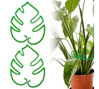 IKOPFLN 2 supporti a forma di fiore in bambù per il sostegno delle piante supporto piante canne bambù sostegno per piante,Supporto per Piante,Fiore Supporto per Piante a Foglia da Interno ed Esterno