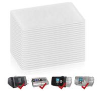 IKOPFLN 20Pcs Filtri Cpap Filtri di Ricambio Universali Monouso Compatibili per Resmed S9 / S10 Airsense 10 Filter cpap maschera Filtri per Respiratori CPAP Ricambio con Cotone Filtrante - Bianco