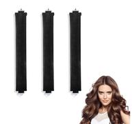 IKOPFLN 3 Pezzi Bigodino Lungo Per Boccoli,Bigodini Morbidi Per Dormire,Tubo Capelli Mossi,Ferro Arricciacapelli Senza Calore Per Tutti i Tipi Di Capelli,Ricci Senza Calore Durante La Notte(Nero)