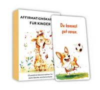 IKOPFLN 32 Carte Di Affermazione Per Bambini,Gestire i Sentimenti Apprendimento Con Carte Sentimentali Per Bambini,Carte Consapevoli Per Bambini