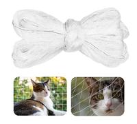 IKOPFLN 4 x 3m Rete Gatti Balcone, 2.5cm Rete per Gatti, Rete per Gatti Balcone, Rete Balcone per Gatti, Rete Gatto Adatto per Interni ed Esterni Scale Finestre Balconi Terrazze Giardini, Bianco