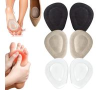 IKOPFLN 6 Paia Cuscinetti metatarsali per la palla del piede, cuscinetti metatarsali donna, cuscinetti per scarpe, per uomo e donna, Solette in gel per il cuscinetto metatarsale