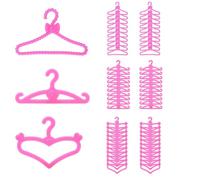 IKOPFLN Accessori Appendiabiti Per Bambole Bambole Appendini In Plastica Mini Appendiabiti Per Bambole Utilizzato Per Appendere Vestiti Per Bambole Per Bambine, 60 pezzo
