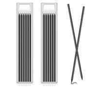 IKOPFLN Confezione da 12 mine per carpentiere, ricariche per matita da 2,8 mm, marcatori per fori profondi, per carpentieri, cantieri edili, strumenti per marcatura del legno, disegno da architetto.