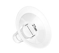 IKOPFLN Set di 2 Protezioni per Latte in Due Parti, Compatibile con Tirallatte Medela, Sostituisce gli Scudi Medela, Connettore MaxFlow Flex, 27mm