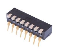 IKP0800101 APEM Interruttore DIP PCB 8-Vie 2.54mm Piano SPST