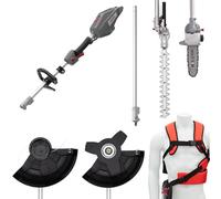 IKRA 36V Multitool a batteria IB-MT 36, 4in1: decespugliatore, tagliaerba, tagliasiepi e potatore telescopico, accessori completi inclusi, compatibile con Bosch