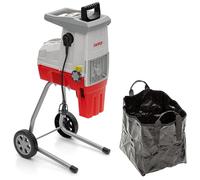 IKRA biotrituratore elettrica ILH 3000 S, potenza 3.000 W, diametro dei rami fino a 44 mm, sacco di raccolta da 45 l incluso