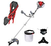 IKRA decespugliatore a benzina IBF 43 con bobina, lama a 3 denti, scudo protettivo e tracolla professionale, 42,7 cm³, 1,1 kW