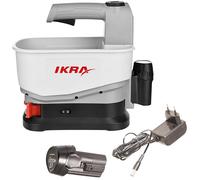 IKRA spargitore universale IAST 12, larghezza di spargimento 5 m, regolazione della quantità di spargimento a 5 livelli, volume del contenitore 4,5 l, incl. batteria e caricabatteria