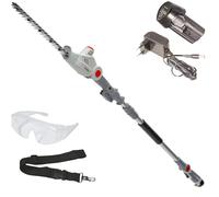 IKRA tagliasiepi telescopica IATHS 1241 in atteria e caricabatteria, lunghezza di taglio 41 cm, incl. occhiali protettivi