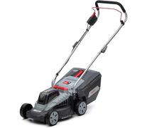 IKRA tosaerba IB-LM 33, larghezza 33 cm, senza batteria e caricabatterie | Compatibile con Bosch, superfici di prato consigliate fino a 250 m², altezza di taglio 30-70 mm, cesto di raccolta da 30 l