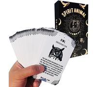 iksya Spirit Animal Oracle Cards - 54 Tarot Deck Oracle Deck Set Tarot Cards con Significati su Loro per Principianti Oracle Ottimo Regalo per Amici Familiari