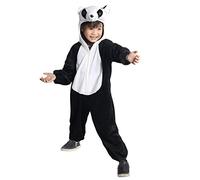Ikumaal An75 Taglia 5-6A (110-116cm) Costume da Panda per Bambini, indossabile Comodamente sui Vestiti Normali