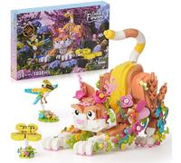 IKUPER Creator Fiori Gatto, Set Animali Fiori 3 in 1 con Farfalla e Uccelli, Collezione Botanica, Idee Regalo per Natale e Pasqua, Progetto STEM per Bambini, Ragazzi e Ragazze dai 10 Anni (1038 pezzi)