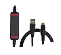 IKYCEHFV 1pcs Chip Cable USB-SC09-FX Compatible with For FX1N 2N 1S 3U Series PLC Programming Cable Data Download Cable(FTDI Type)