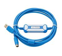 IKYCEHFV 1pcs Chip Cable USB-SC09-FX Compatible with For FX1N 2N 1S 3U Series PLC Programming Cable Data Download Cable(Gold-plated)