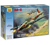IL-2 Stormovik Soviet Armored Attack Aircraft 1:72 Plastic Model Kit 7279 ZVEZDA