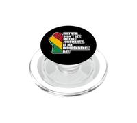Il 4 luglio non mi ha liberato Juneteenth Black Women Men Pride PopSockets PopGrip per MagSafe