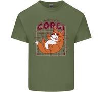 Il Anatomia Di Un Corgi Cane Uomo Cotone T-Shirt