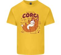 Il Anatomia Di Un Corgi Cane Uomo Cotone T-Shirt