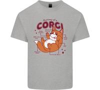 Il Anatomia Di Un Corgi Cane Uomo Cotone T-Shirt