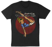 Il Auto Heartbeat Città 80's Rock And Roll Arte Uomo T-Shirt Cars-Hbeat-Ts-Blk