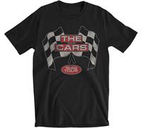 Il Auto World Tour Bandiere 80's Rock And Roll Uomo Tee CARS-TOUR80-TS-BLK