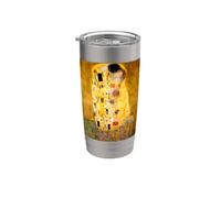 Il bacio di Gustav Klimt (1908) Bicchiere termico in acciaio inox doppia parete