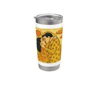 Il bacio di Gustav Klimt Pixel Bicchiere termico in acciaio inox doppia parete