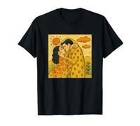 Il Bacio di Gustav Klimt Pixel Maglietta