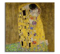 IL BACIO - KLIMT - Quadro Stampa su Canvas con telaio in legno