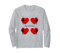 Il Balletto è la mia Passione Ballerine e Cuori Belli Maglia a Manica