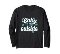 Il Bambino è Freddo Fuori nell'inverno più Profondo Maglia a Manica
