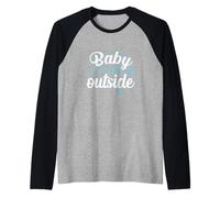 Il Bambino è Freddo Fuori nell'inverno più Profondo Maglia con Maniche Raglan