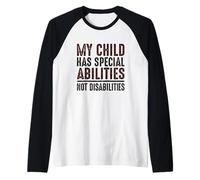 Il Bambino ha abilità Speciali Non disabilità bisogni Speciali Maglia con Maniche Raglan