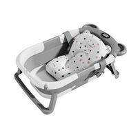 Il bambino in silicone con temperatura in tempo reale prende un bagno vasca da bagno antiscivolo secchio per pediluvio bagno pieghevole con rilevamento della temperatura