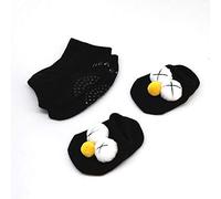 Il Bambino Non Si Limita A Calzini Stagionali, Calzini Antiscivolo, Freschi, In Gomma, Tappetini Per Neonati, Cotone, Neonato, Antisfondamento (nero,M)