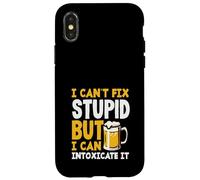 Il barista non può aggiustare lo stupido ma può intossicarlo Custodia per iPhone X/XS