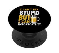 Il barista non può aggiustare lo stupido ma può intossicarlo PopSockets PopGrip Adesivo